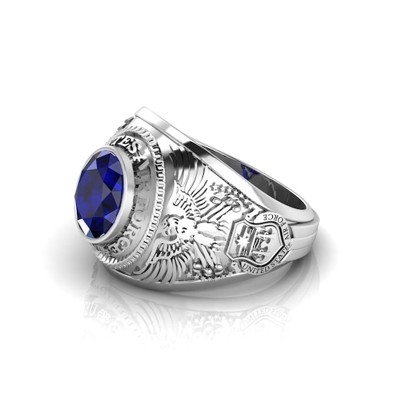 925 US Air Force Ring, USAF, 925 Sterling Silver, Strategic Air