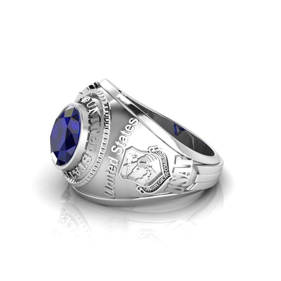 925 US Air Force Ring, USAF, 925 Sterling Silver, Strategic Air