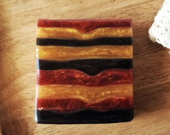 Sherlock's Study Glycerin Soap, Handcrafted Artisan Soap, Library Themed Bathroom and Kitchen, Masculine Soap