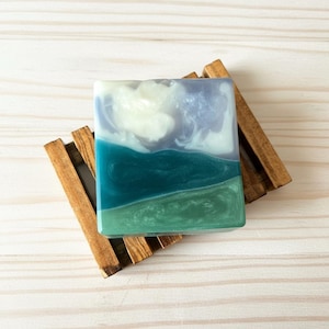 Valley Storm Handcrafted Soap, Fresh Evergreen Scent, Artisan Glycerin Soap, Juniperberry and Pine