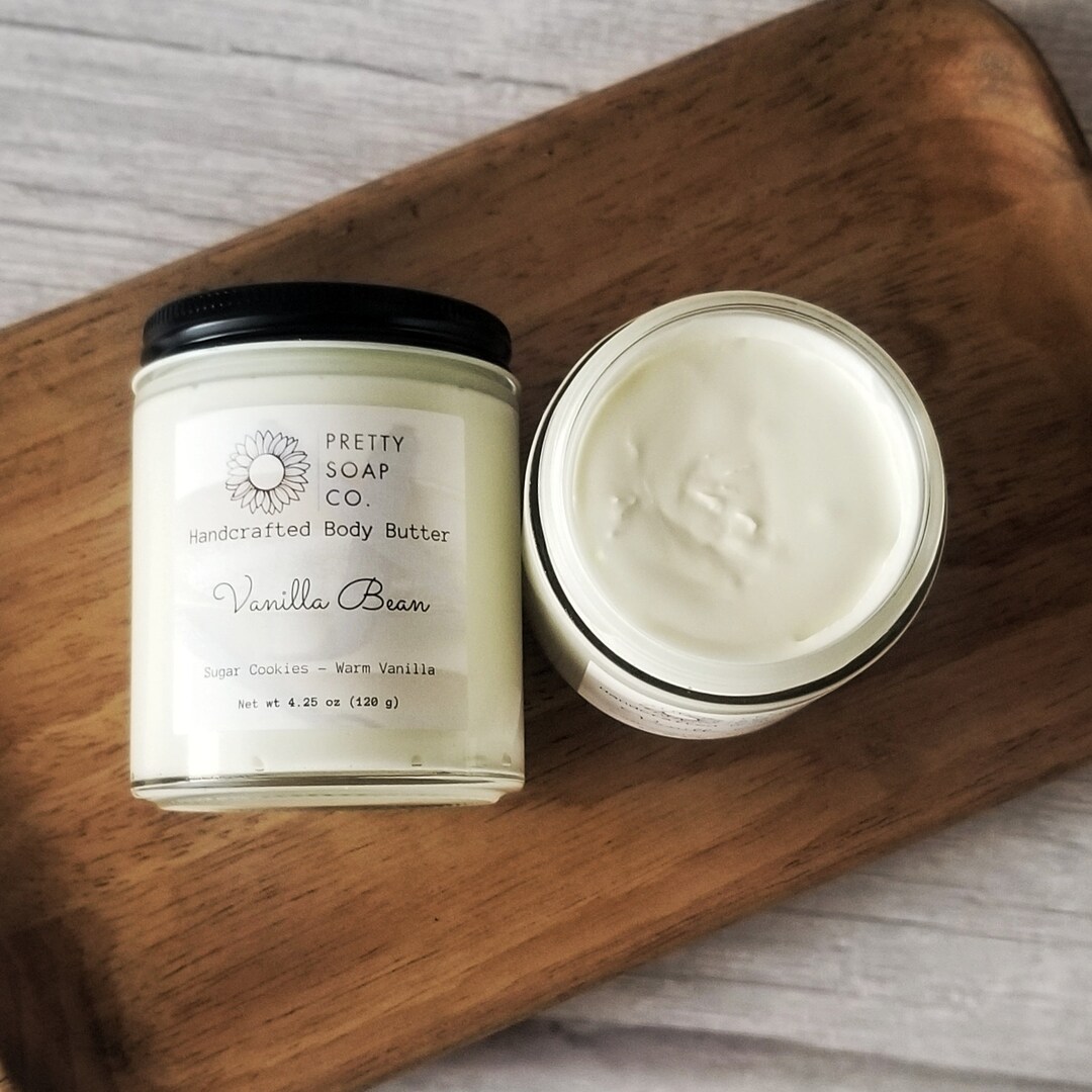 Vanilla Bean Body Butter, Luxury Skin Care, Made With Natural