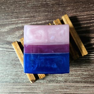 Bisexual Pride Glycerin Soap, LGBTQ+ Pride Flag, Gifts For Pride Month