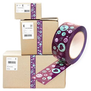 Kraft Paper Tape With Glossy Outer Surface 2 Inches X 180ft or 3/4