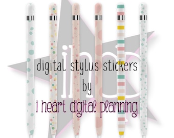 Minty Peach Twist Digital Stylus Stickers, Decorated Digital Stylus PNG, Digital Planner Accessories, Digital Planning Stylus Clipart