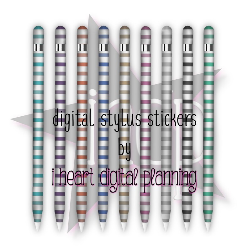 Ring Stylus Digital Stylus Set of 9 Styluses, Rings Set 2 Decorated Digital Stylus ...