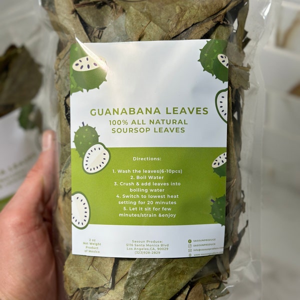 Soursop Leaves (Guanabana , Graviola )  Great for Tea / Free Shipping