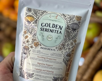 2oz "Golden SereniTEA"Organic Premium Tea Blend / Fast & Free Shipping!