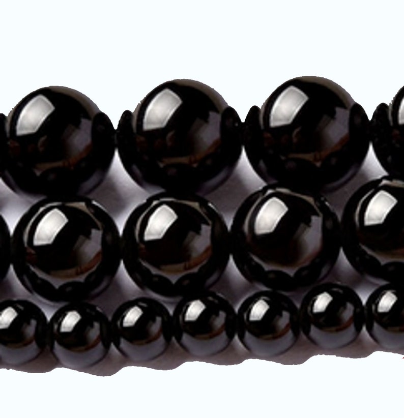 12mm Black Beads Smooth and Shiny Black Acrylic Beads 12mm Etsy