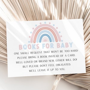do arco-íris de Boho para bebê Cartão Comemorativo | EDITÁVEL | gênero revela livros para o cartão do bebê, cartão | Download instantâneo | BHRGR