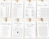 30 Gender reveal games bundle, Modern gender reveal games set , Simple baby shower games | INSTANT DOWNLOAD