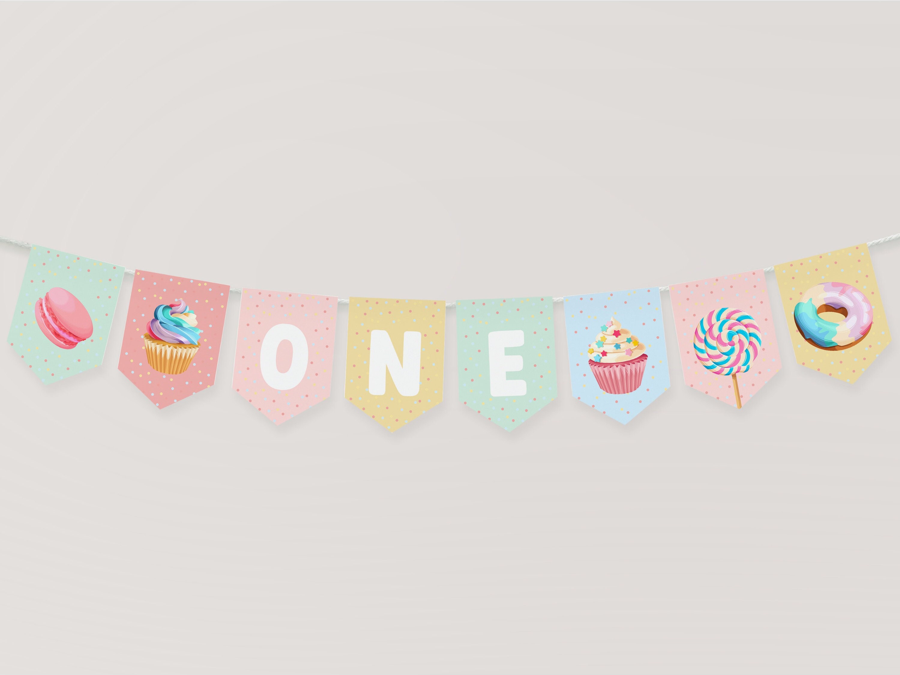 Buy Sweets First Birthday Banner Rainbow Sweets Birthday One Online in  India - Etsy