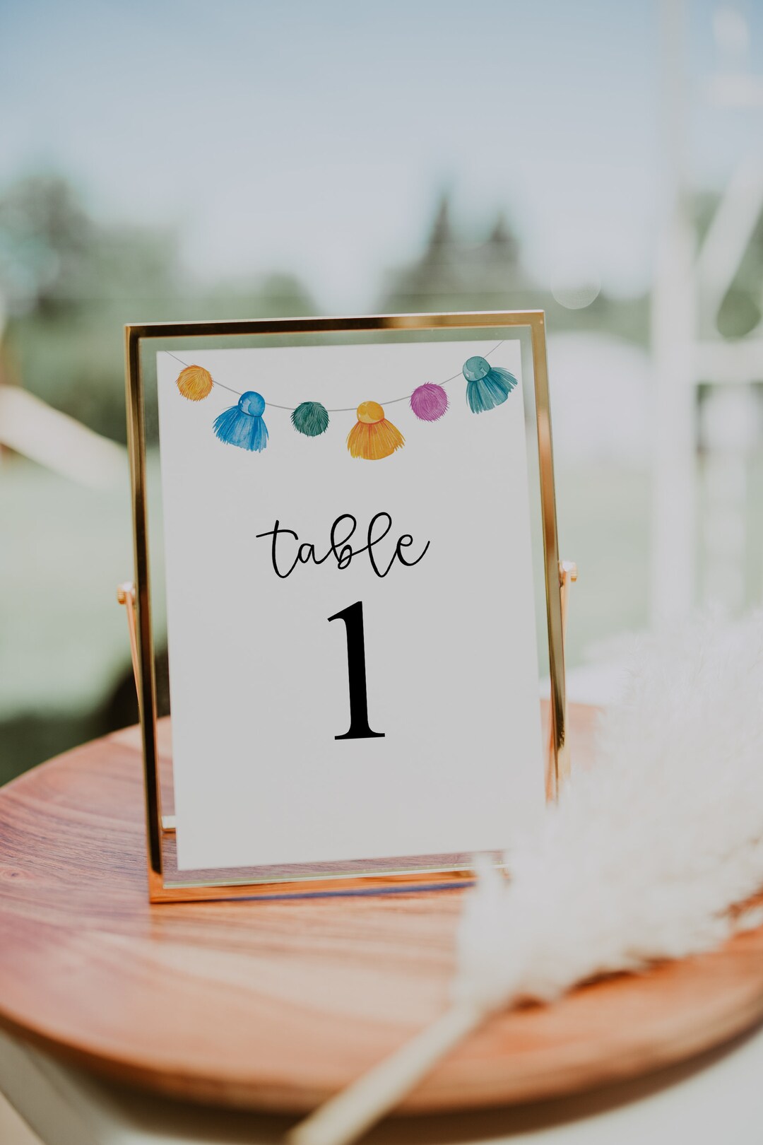 Fiesta Bridal Shower Table Numbers , Le'ts Fiesta Bridal Shower Themed