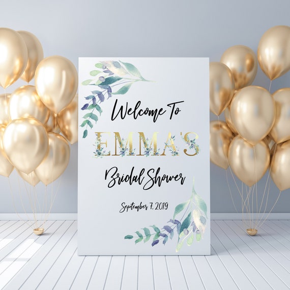 Bridal Shower Sign Bridal Shower Decorations Bridal Shower Etsy
