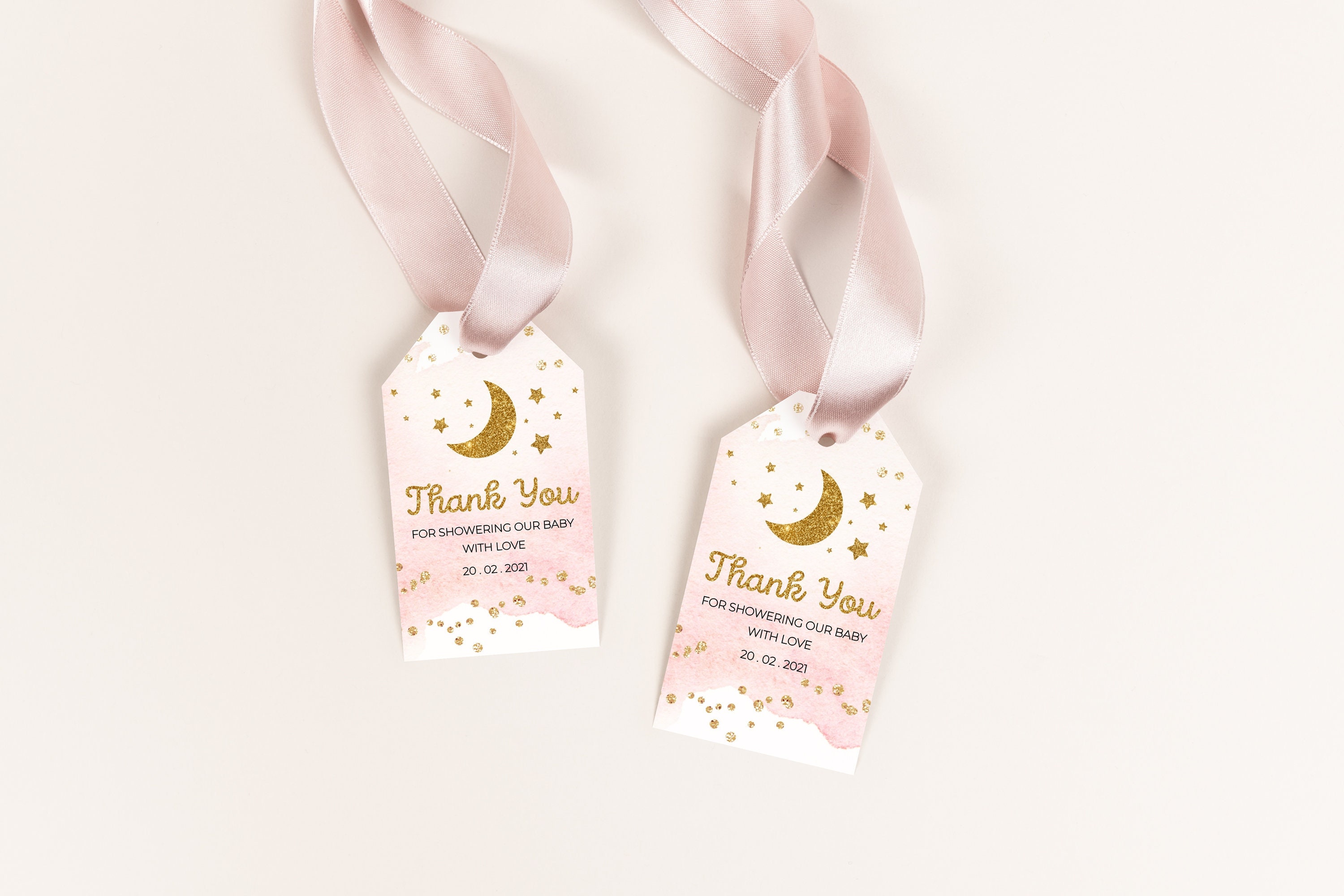 Custom Thank You Tag. PRINTED Baby Shower Tags Personalized Baby Tags Star Tags Baby Shower Favors T03B1 Twinkle Twinkle Little Star