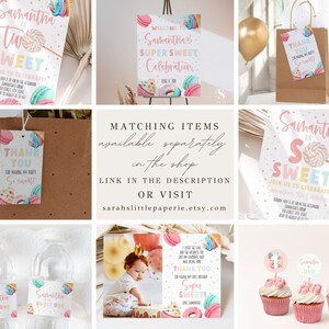 Birthday Goodie Bag Card , Editable Card , Pastel Birthday Favor Tags ...