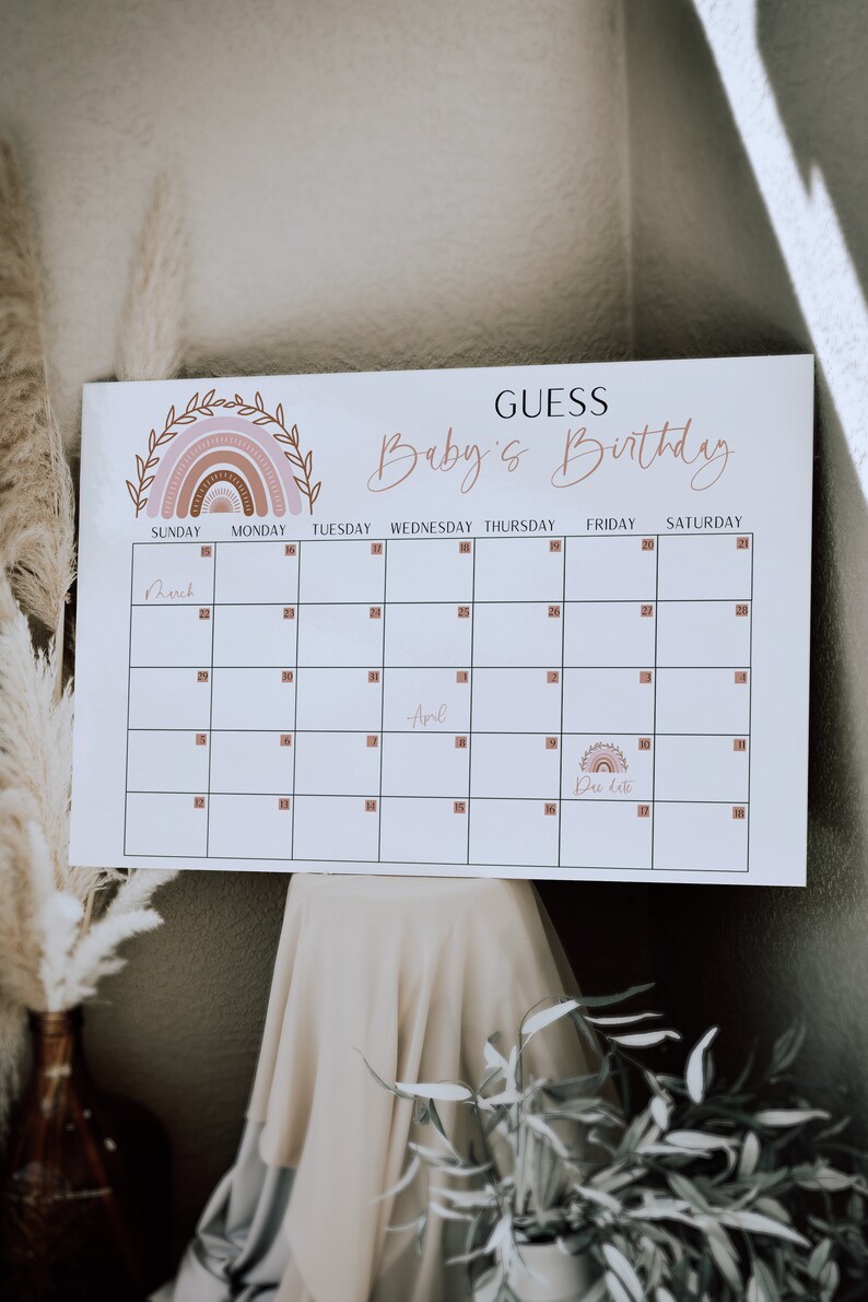 rainbow-guess-baby-s-birthday-sign-baby-shower-calendar-etsy