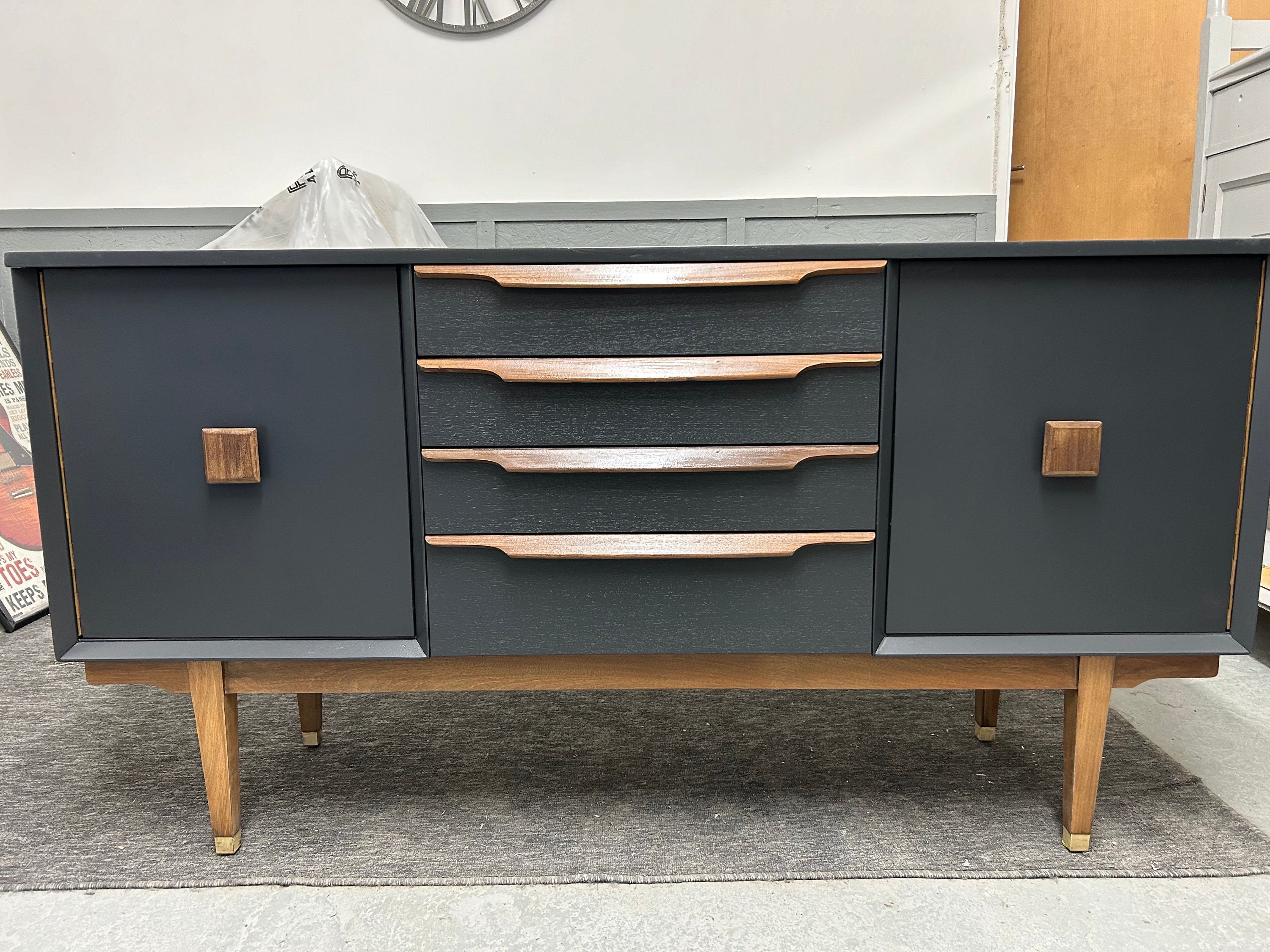 Mid Century Sideboard - Etsy