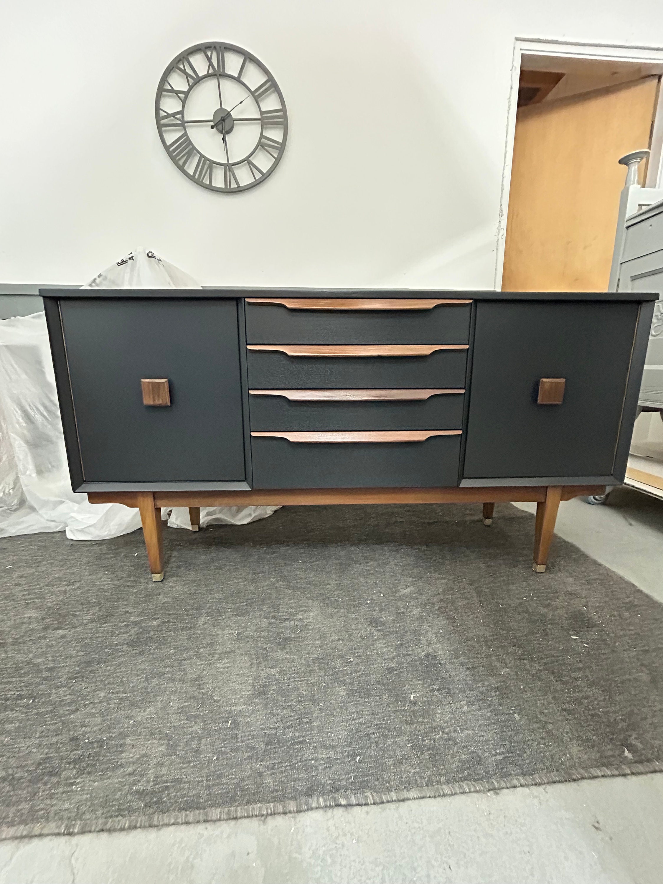 Mid Century Sideboard - Etsy