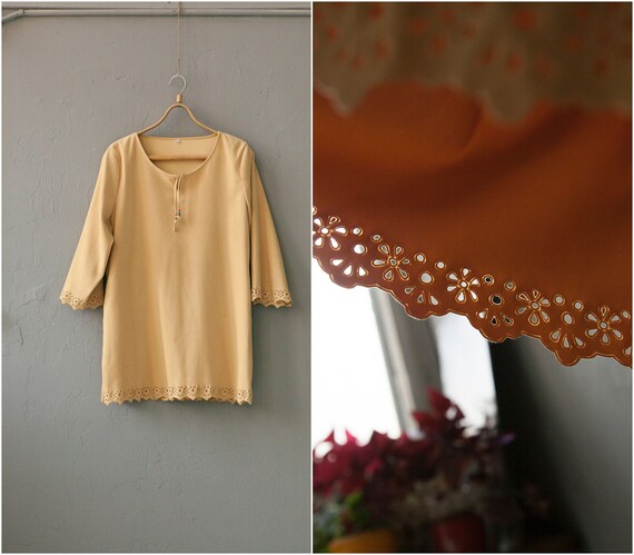 mustard yellow tunic top