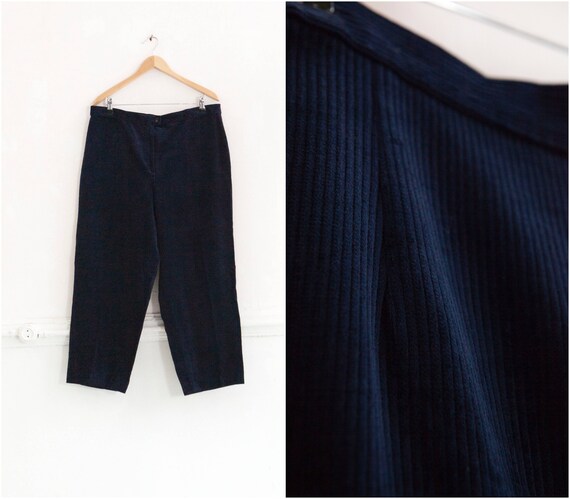 womens navy corduroy pants