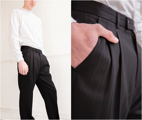 striped baggy trousers