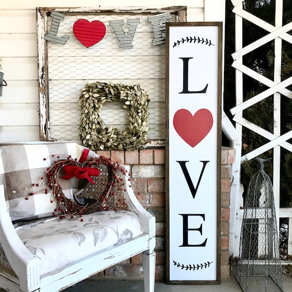 Valentine Porch Sign Etsy