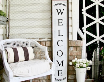 Welcome Framed Farmhouse Porch Sign