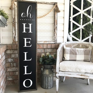 Oh Hello HOME Summer Wood Porch Farmhouse Sign - Etsy