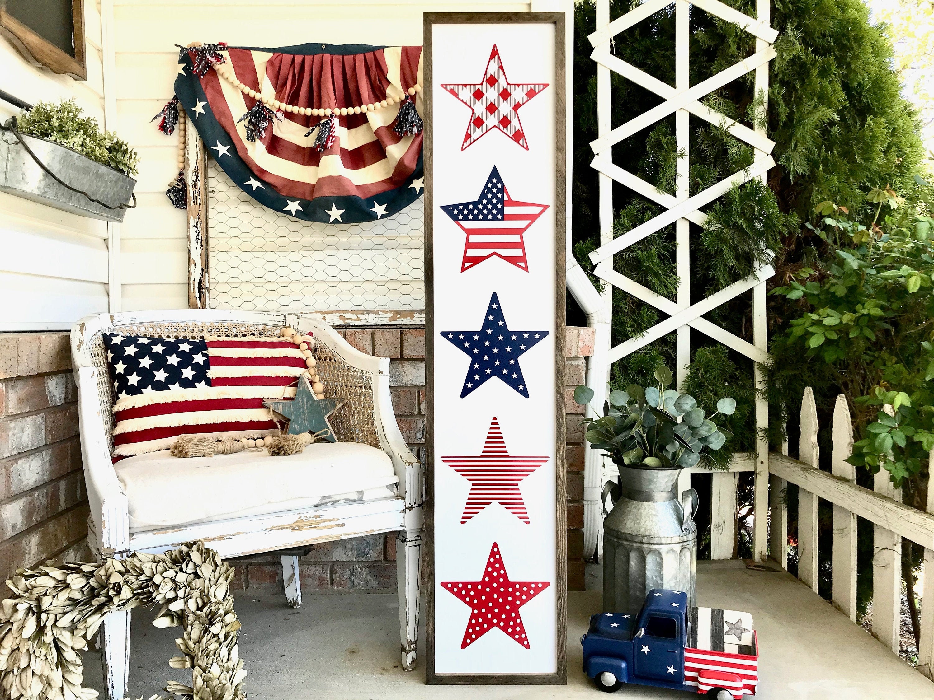 BEST SELLER 4th of July Stars and Stripes Red White and Blue Etsy