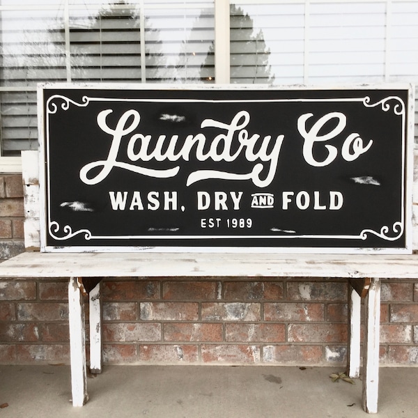 Laundry Co Sign Etsy