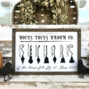 Hocus Pocus Broom Co Company If the Broom Fits Fly It Funny Halloween ...