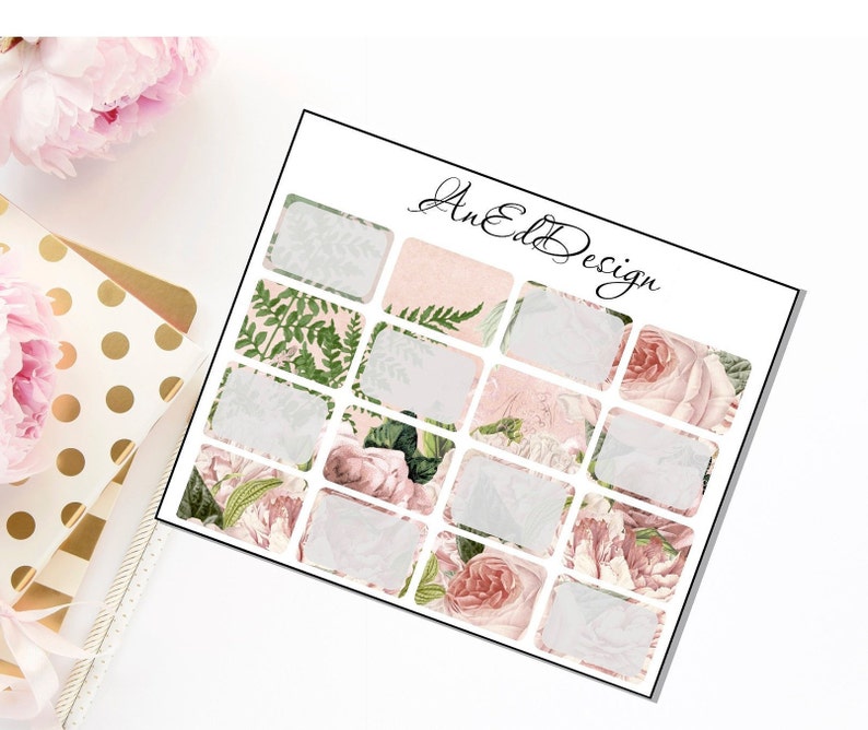 Stickers Half Boxes Planner Stickers,ECLP Half boxes Planner