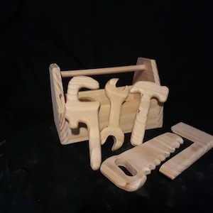 Wooden Tool set with caddy