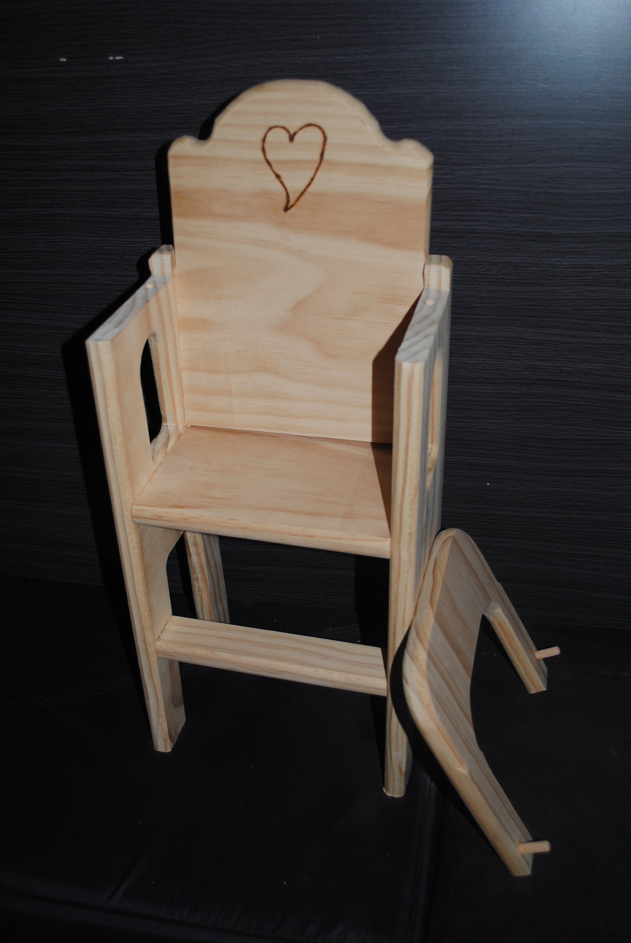 Wooden Baby Doll High Chair Etsy Australia
