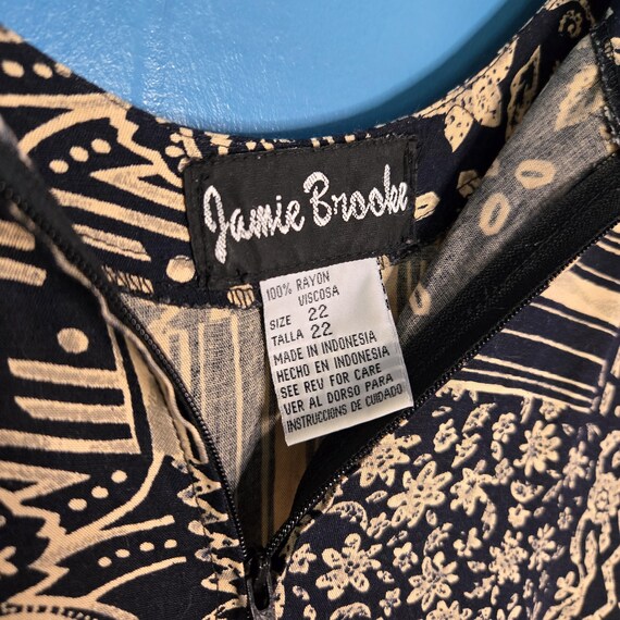 Funky Upcycled Hippie Abstract Patchwork Print Wi… - image 8