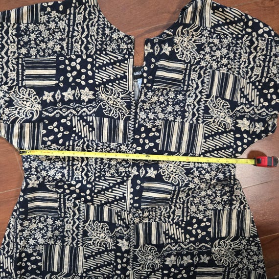 Funky Upcycled Hippie Abstract Patchwork Print Wi… - image 7