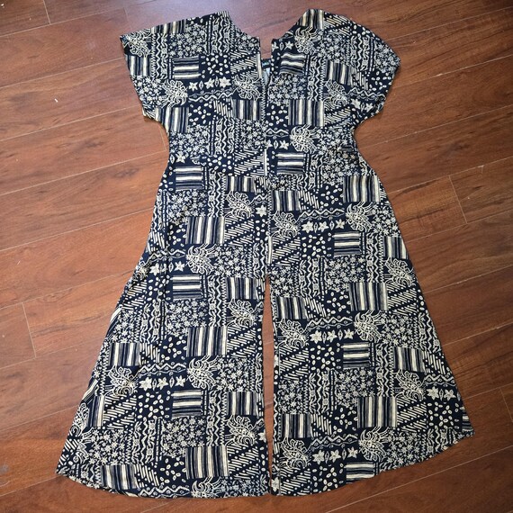 Funky Upcycled Hippie Abstract Patchwork Print Wi… - image 5