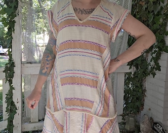 Anthropologie Holding Horses Elira Striped Fringe Dress size M