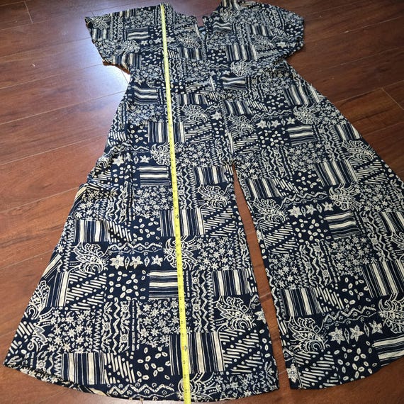 Funky Upcycled Hippie Abstract Patchwork Print Wi… - image 6