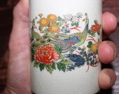 Satsuma Peacock Lot of 6 sake style cups in Lidded Box