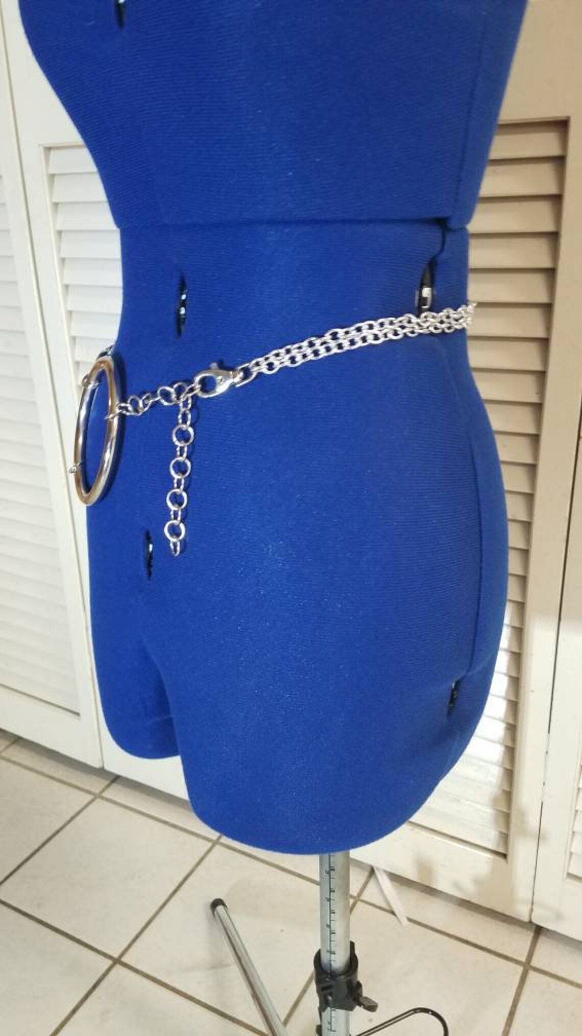 Adjustable Silver Chain Belt Etsy