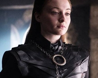 Collier chaîne et bague Sansa Stark. Game of Thrones