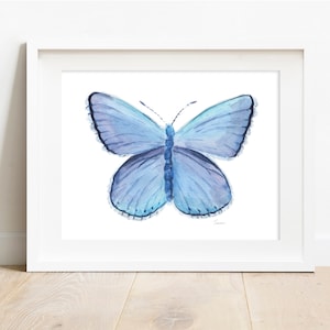 Blue Butterfly Print, Spring Azure Butterfly, Printable Butterfly Art, Instant Download, Wall Art, Gift for Her, Spiritual Art