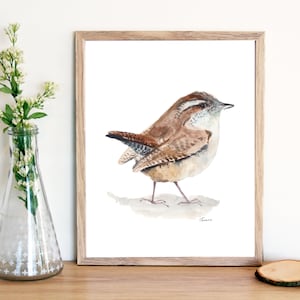 Carolina Wren Bird Print, Cute Bird Print,  Printable Art, Instant Download, Wall Art, Gift for Her, Gift for Mom, Gift for Girlfriend