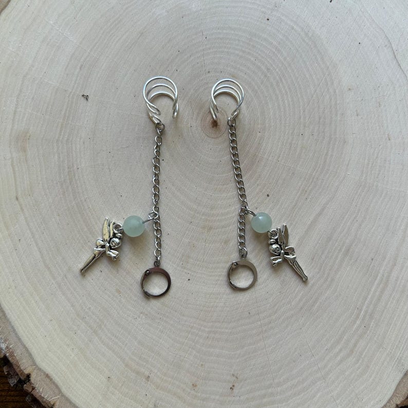 Green Fairy LOOP Earplug Ear Cuffs *LOOPS NOT INCLUDED *