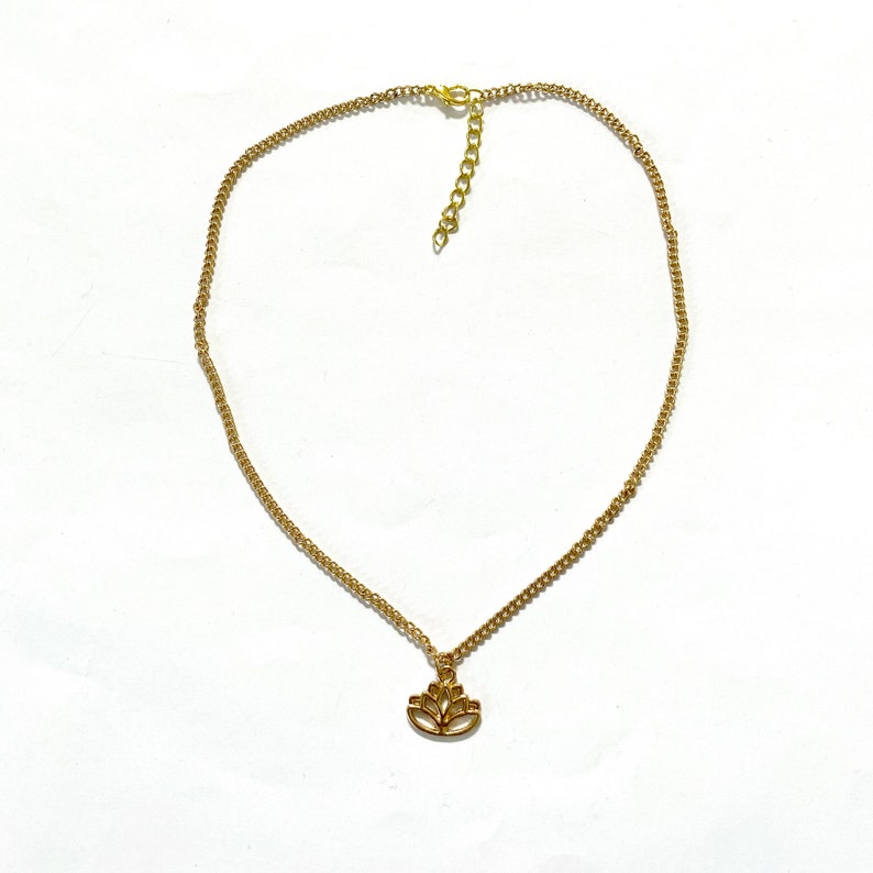 Lotus Flower Chain Necklace