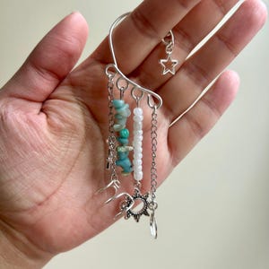 Celestial Amazonite LOOP Earplug Ear Cuffs *LOOPS NOT included*