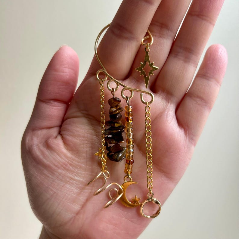 Moon and Star LOOP Earplug Ear Cuffs *LOOPS NOT included*