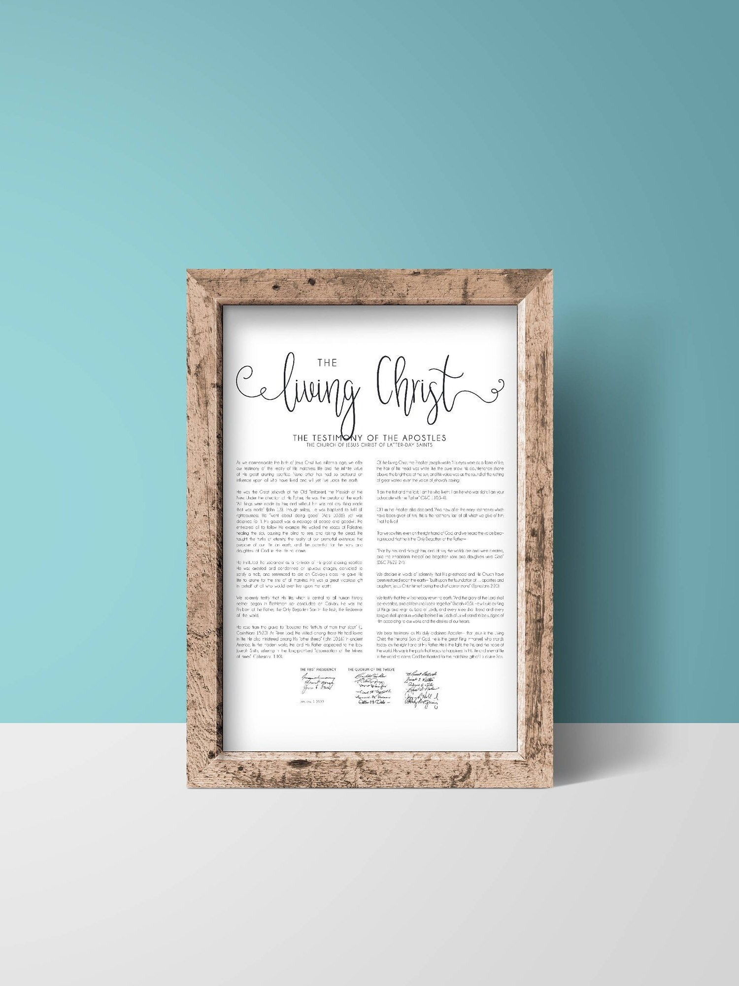 LDS Prints Set of 3 the Living Christ the Family - Etsy