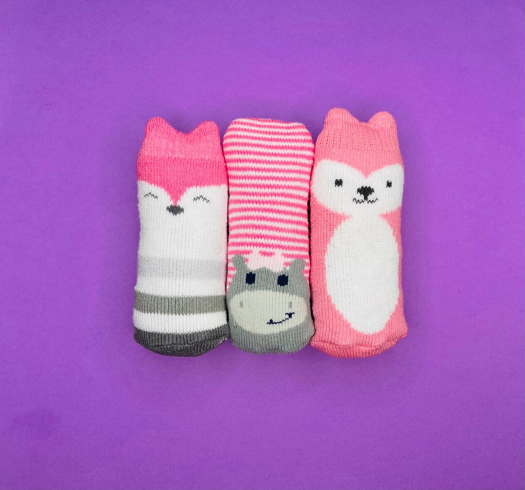 3 Mini Catnip Kickers Fox, Hippo, Bear, Mini Nips, Cat Toy, Soft, Gift